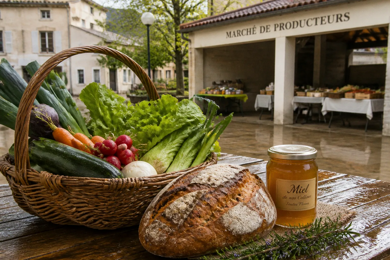 Marché de producteurs à Avène : itinéraire gourmand du terroir
