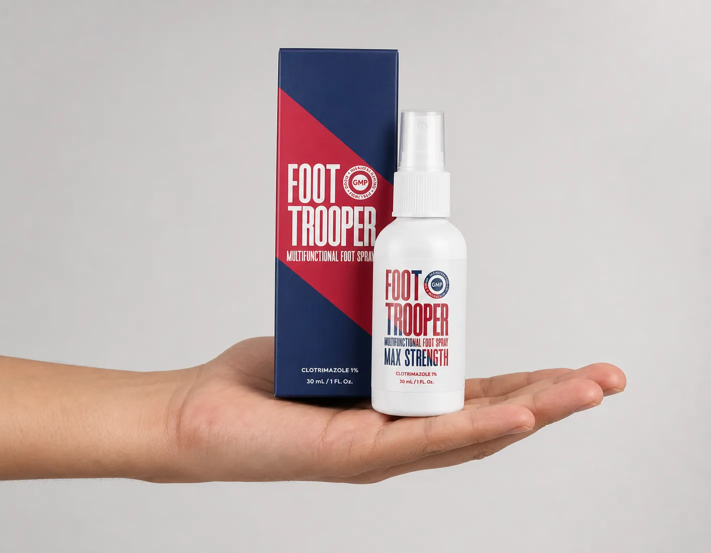 Foot Trooper-fungus remedy — le produit en main