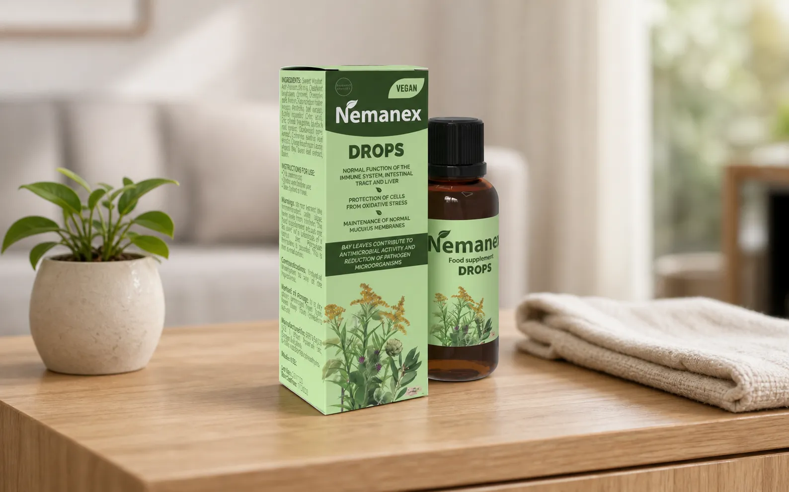Nemanex Cystitis — le produit au quotidien