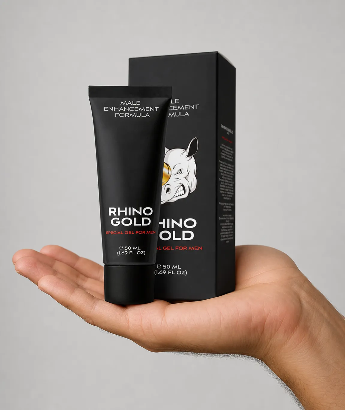 Rhino Gold Gel — le produit en main
