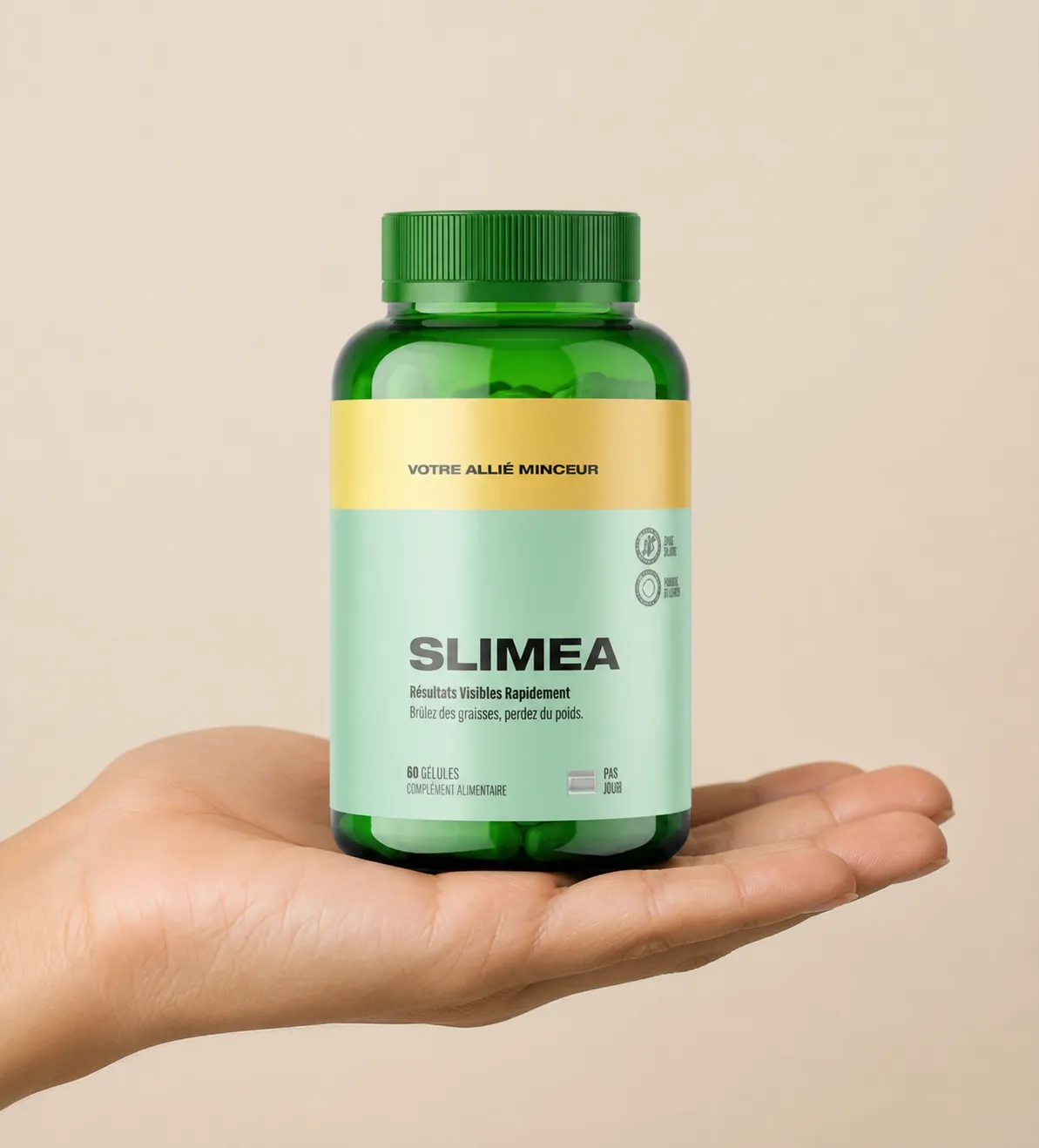 Slimea — le produit en main