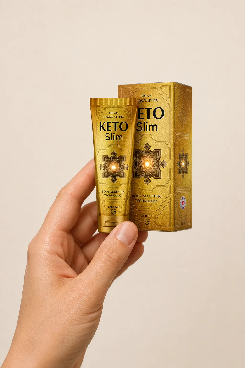 KetoSlim cream — le produit en main