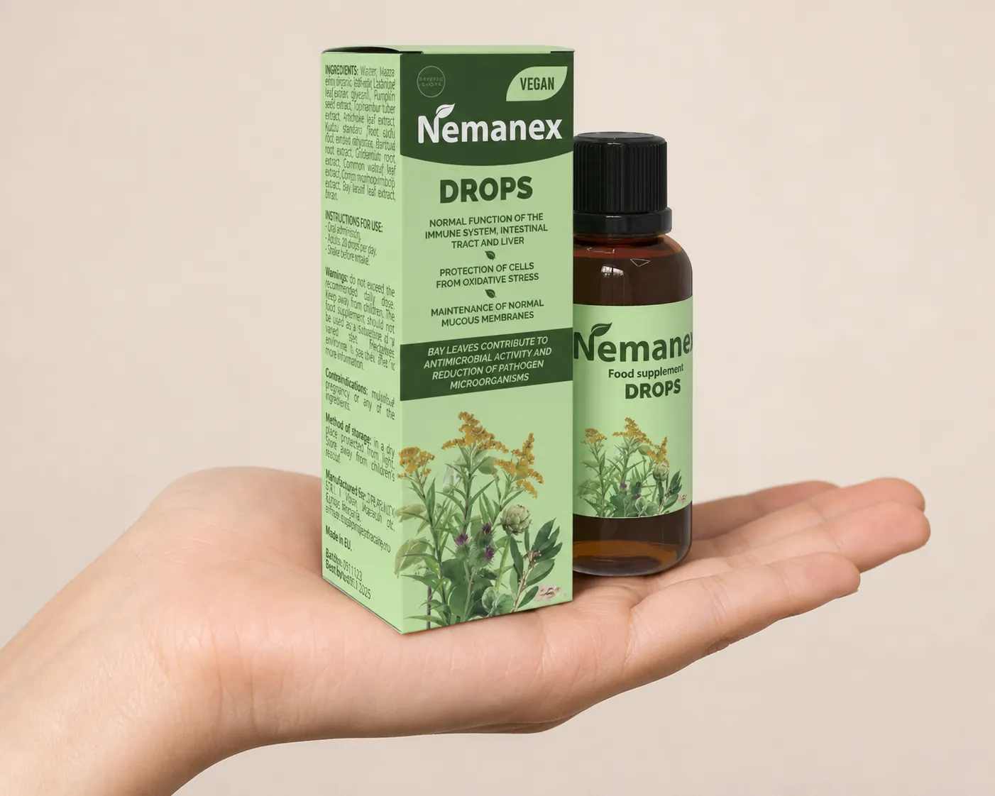 Nemanex — le produit en main